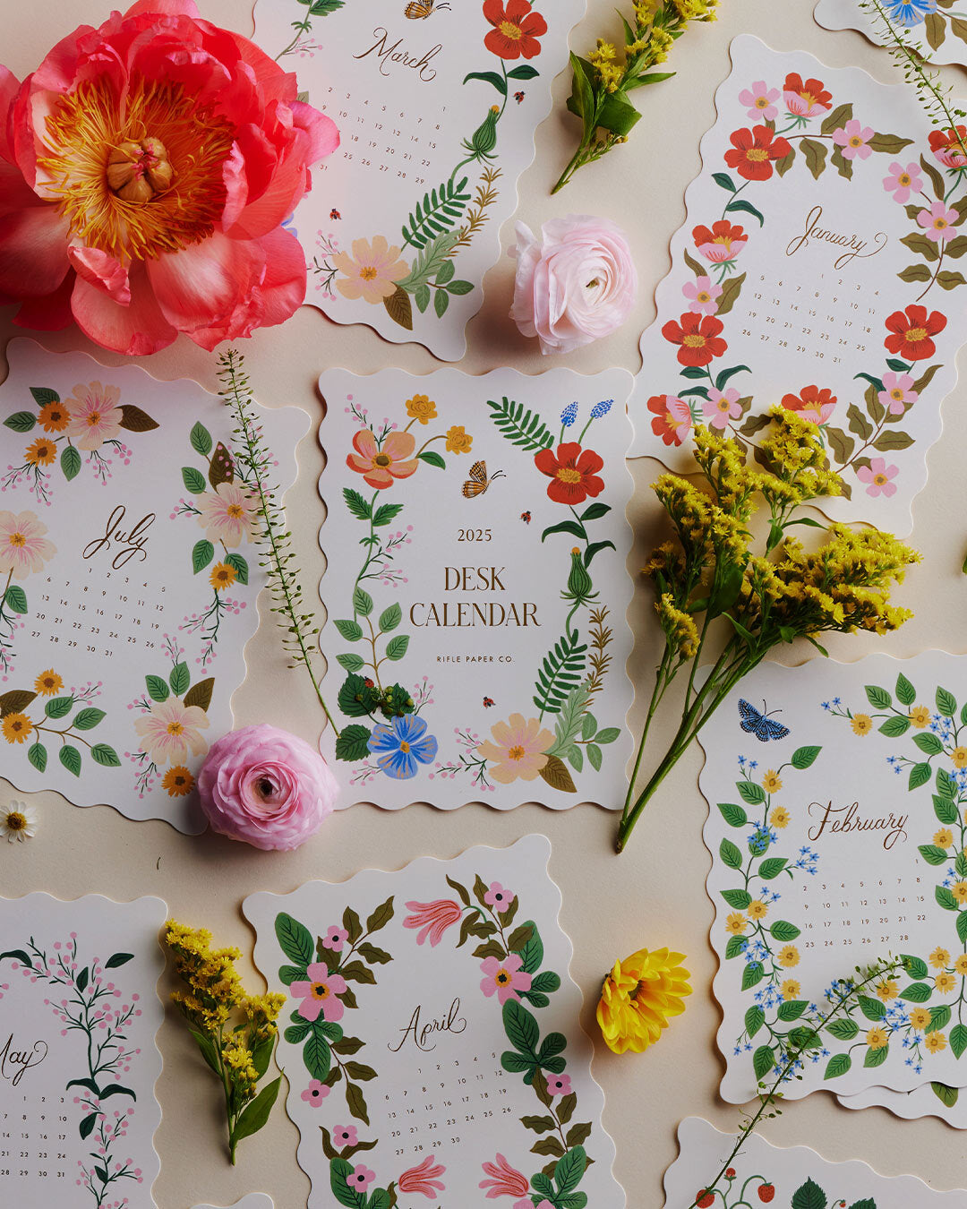 2025 and 2026 Desk Calendars Rifle Paper Co.